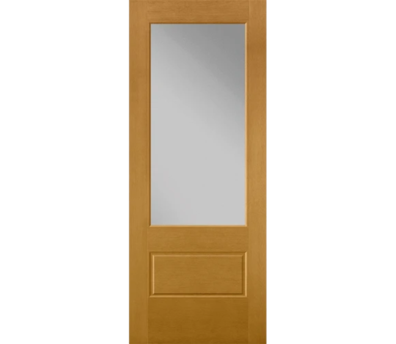 Terre Haute 3 Quaters Light Fiberglass Entry Door