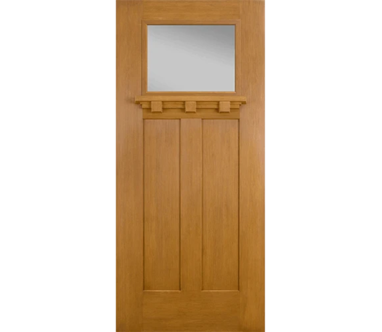 Terre Haute Craftsman Light Fiberglass Entry Door