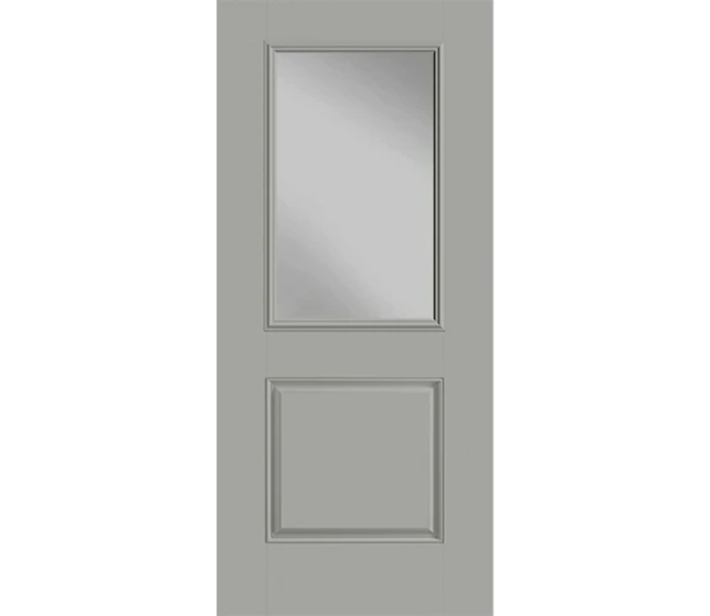 Terre Haute Half Light 1 Panel Fiberglass Entry Door