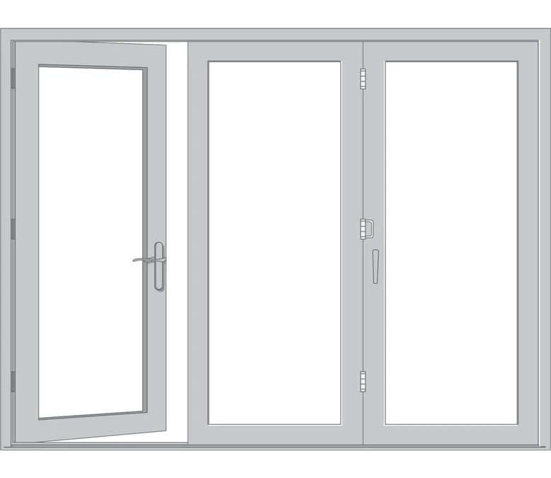 Terre Haute Pella Architect Reserve Series Contemporary Bifold Patio Door