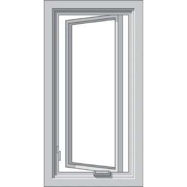 Terre Haute Pella Hurricane Shield Series Vinyl Casement Window