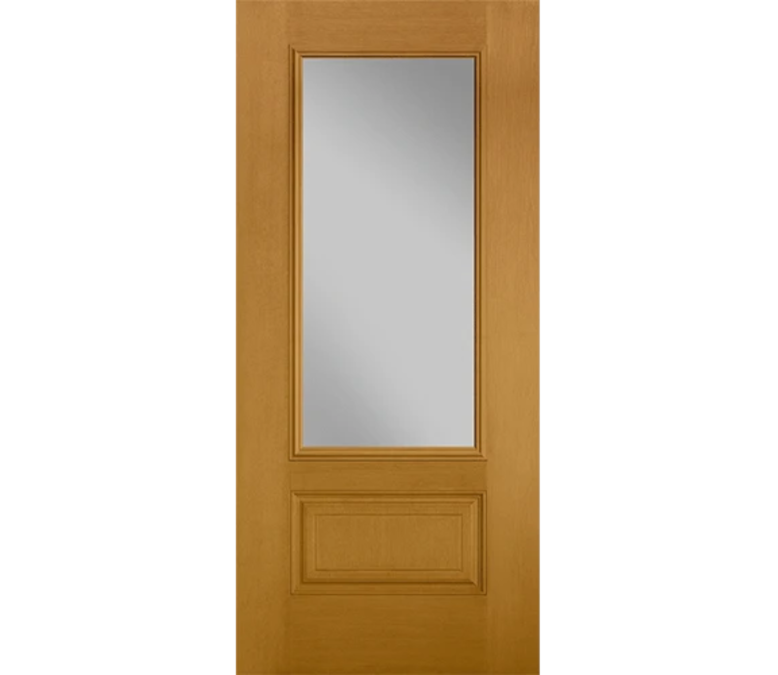 Terre Haute Three Quaters light Fiberglass Entry Door