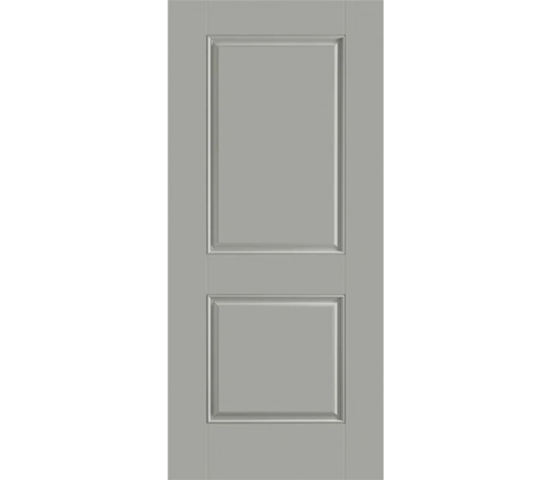 Terre Haute Two Panel Square Fiberglass Entry Door